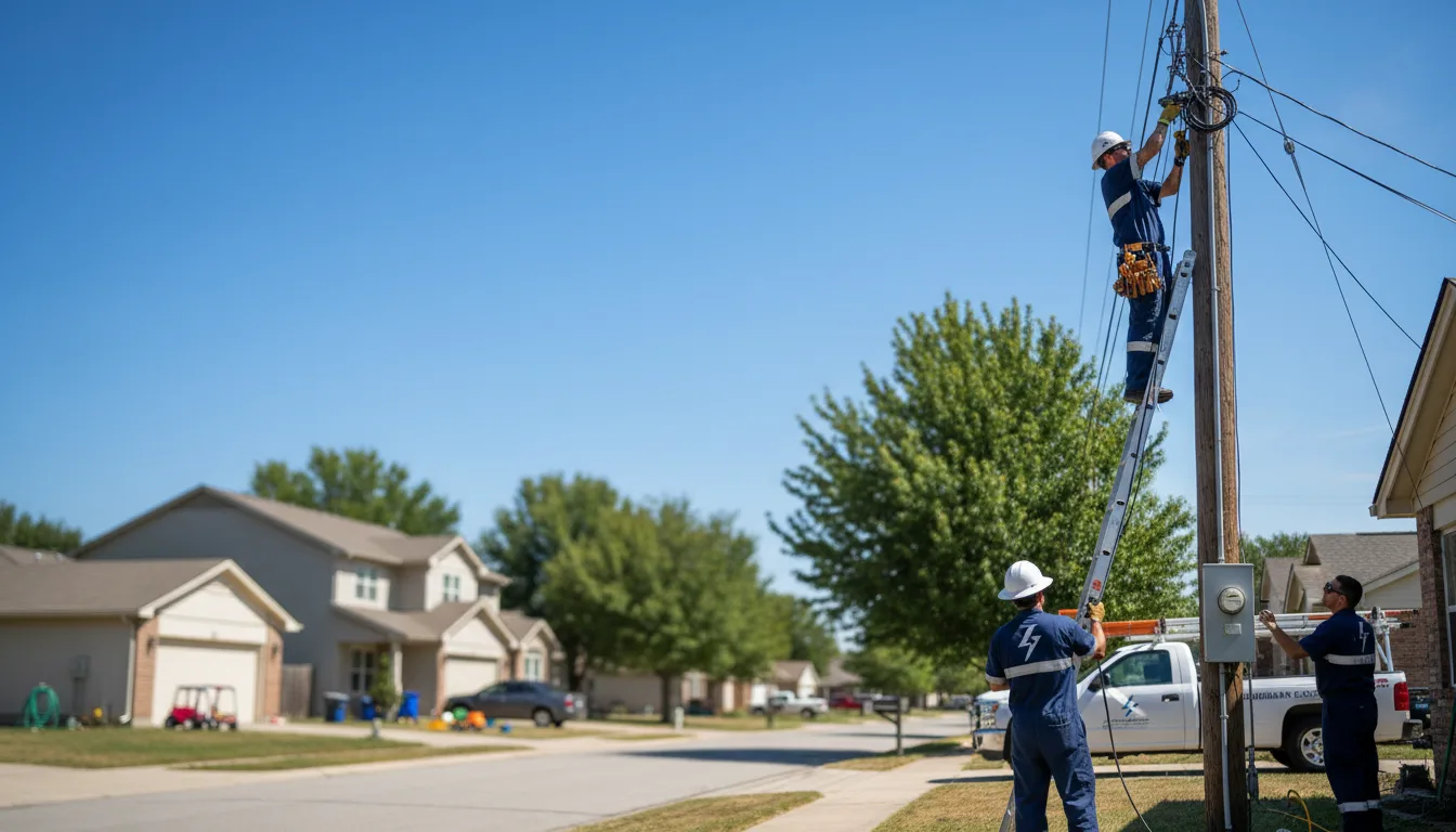 Residential electrician providing installation services in Vienna, IL